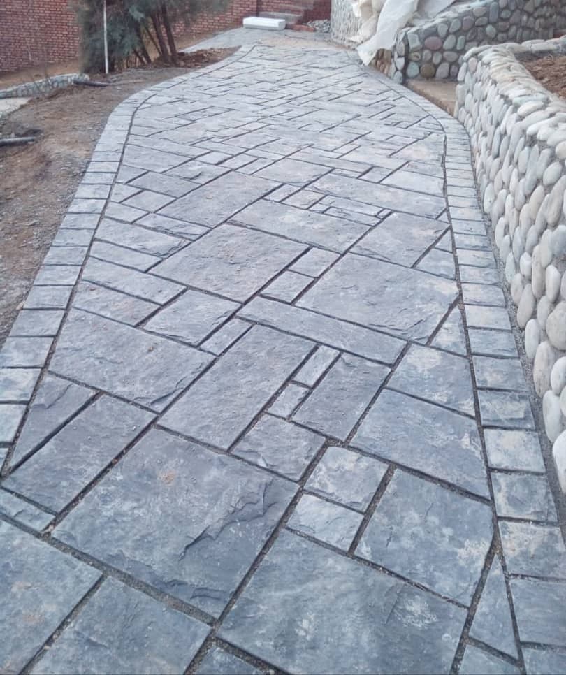 سنگ ورقه ای برشی پازل مشکی