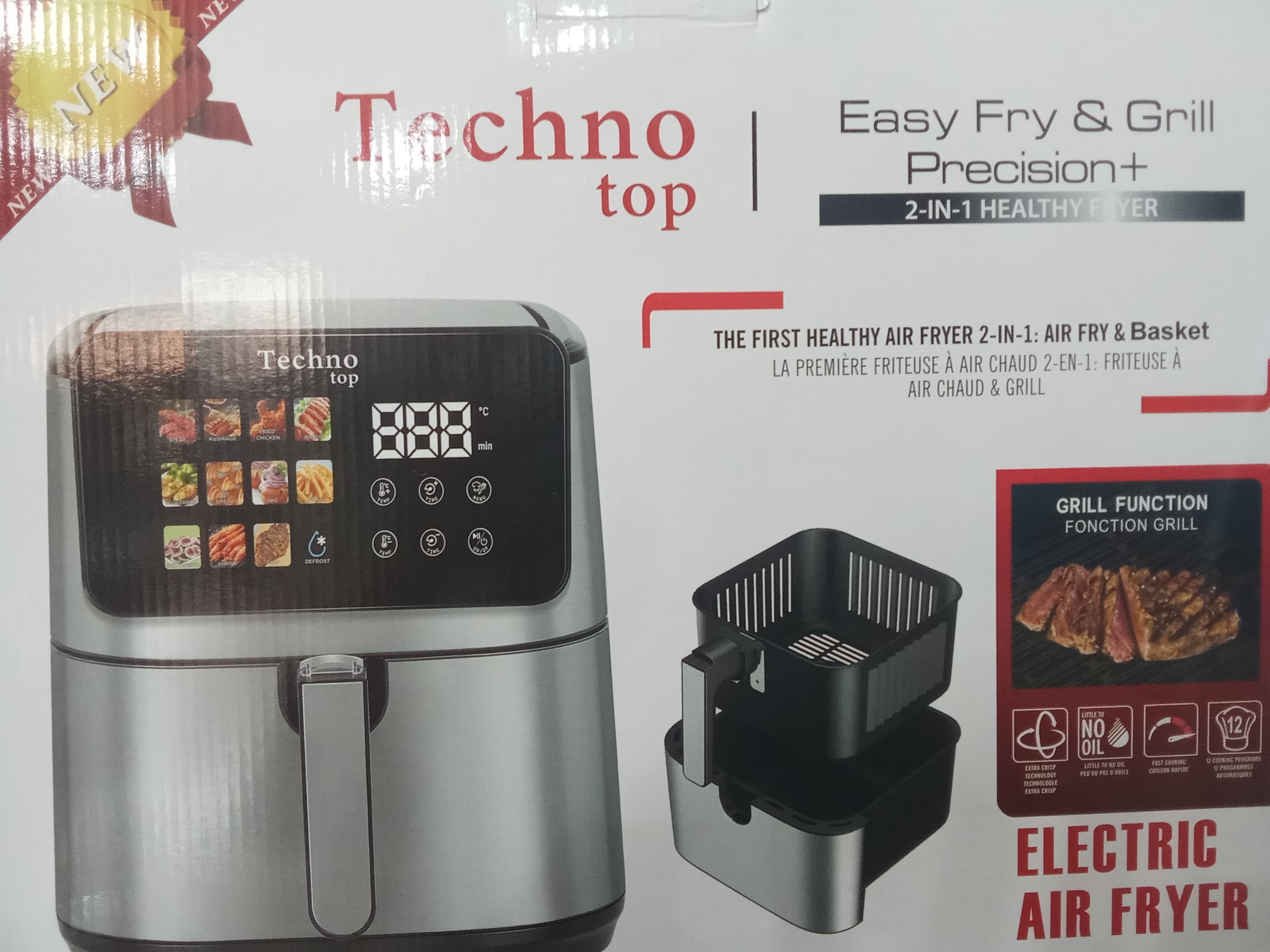 سرخ کن بدون روغن ۱۲لیتر تکنو مدل tP-8337 ساخت چین