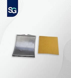 آینه آرایشی مربع قوس دار نقره ای