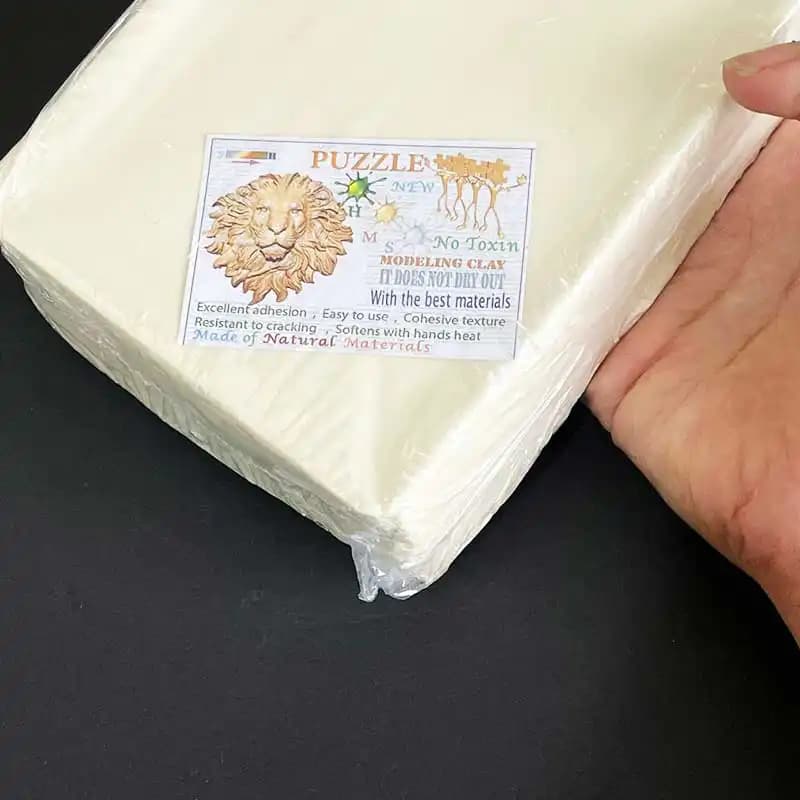 خمیر مجسمه سازی خشک نشو PUZZIE مدل medium یک کیلو گرمی — تصویر ۳