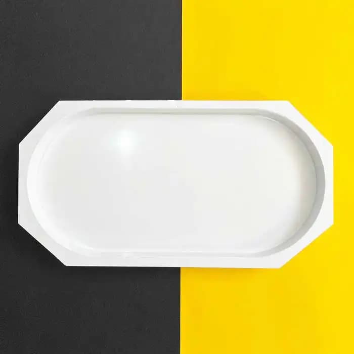 قالب ABS چوب و رزین مدل بیضی ابعاد 50*100 عمق 5 سانتیمتر مناسب میز — تصویر ۲