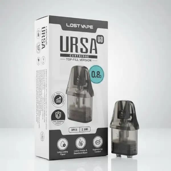 کارتریج اورسا V3 لاست ویپ 0.8 اهم 2.5 میلی لیتر | URSA Cartridge V3 — تصویر ۷