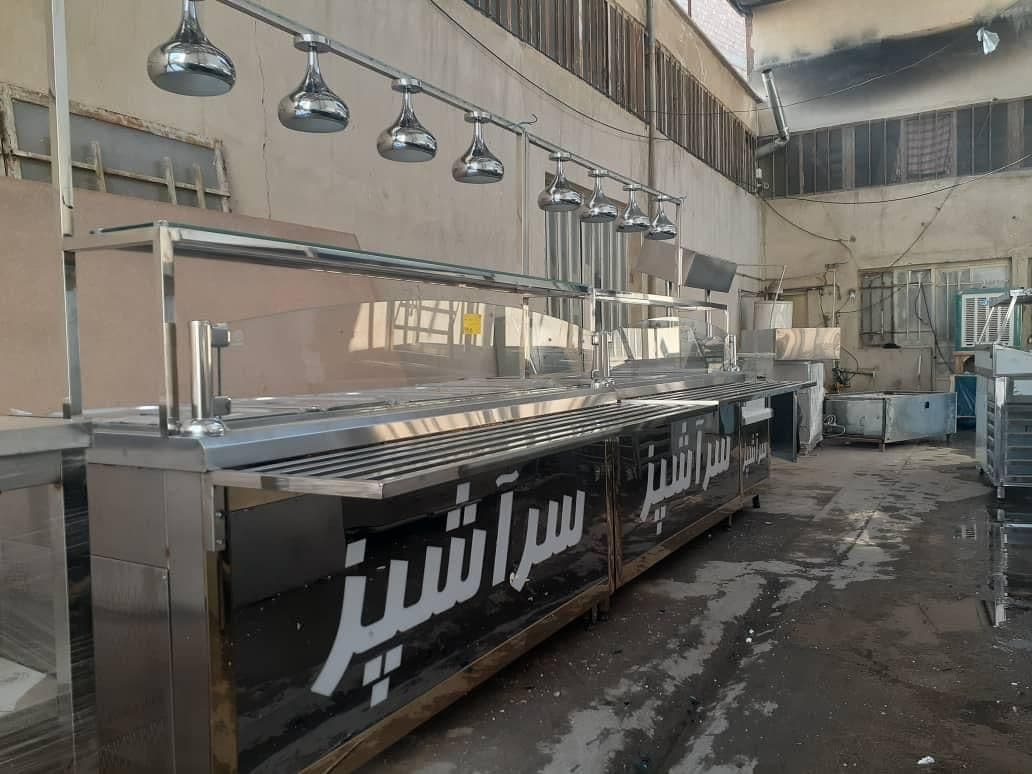 کانتر آش و حلیم SKN4L - میز آش و حلیم فروشی - میز پخت حلیم و آش — تصویر ۲
