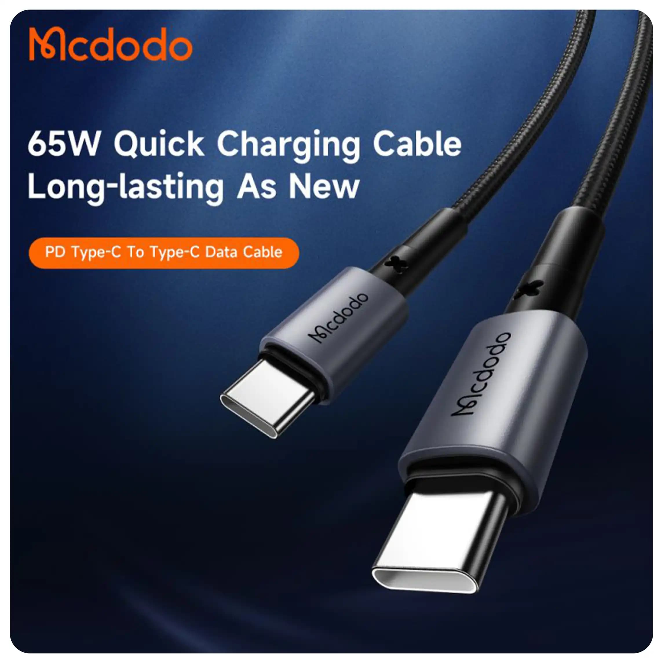 کابل شارژ دو سر تایپ سی 65 وات مک دودو مدل Mcdodo CA-3130 — تصویر ۲