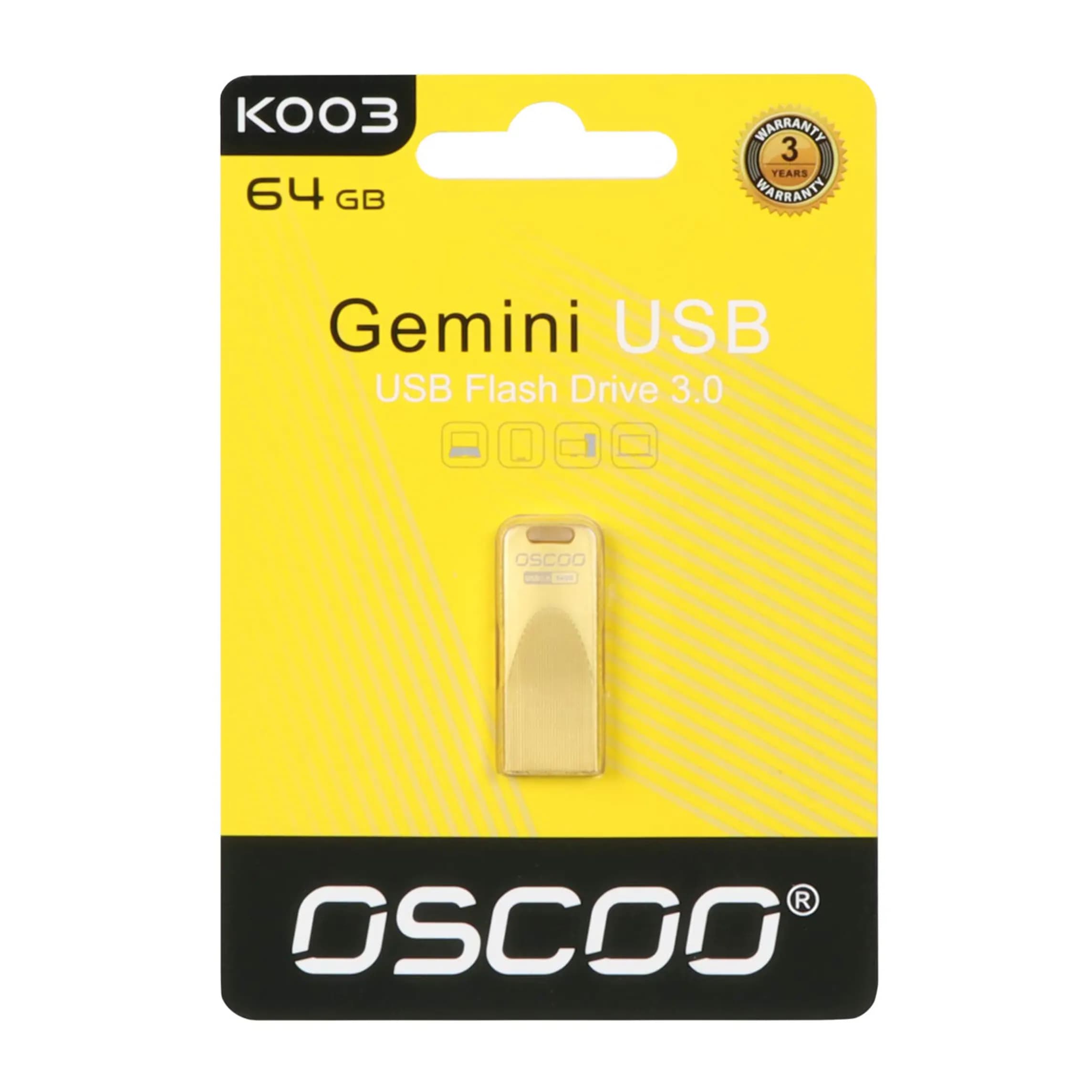 فلش 64 گیگ اوسکو مدل OSCOO K003 USB 3.0 — تصویر ۴