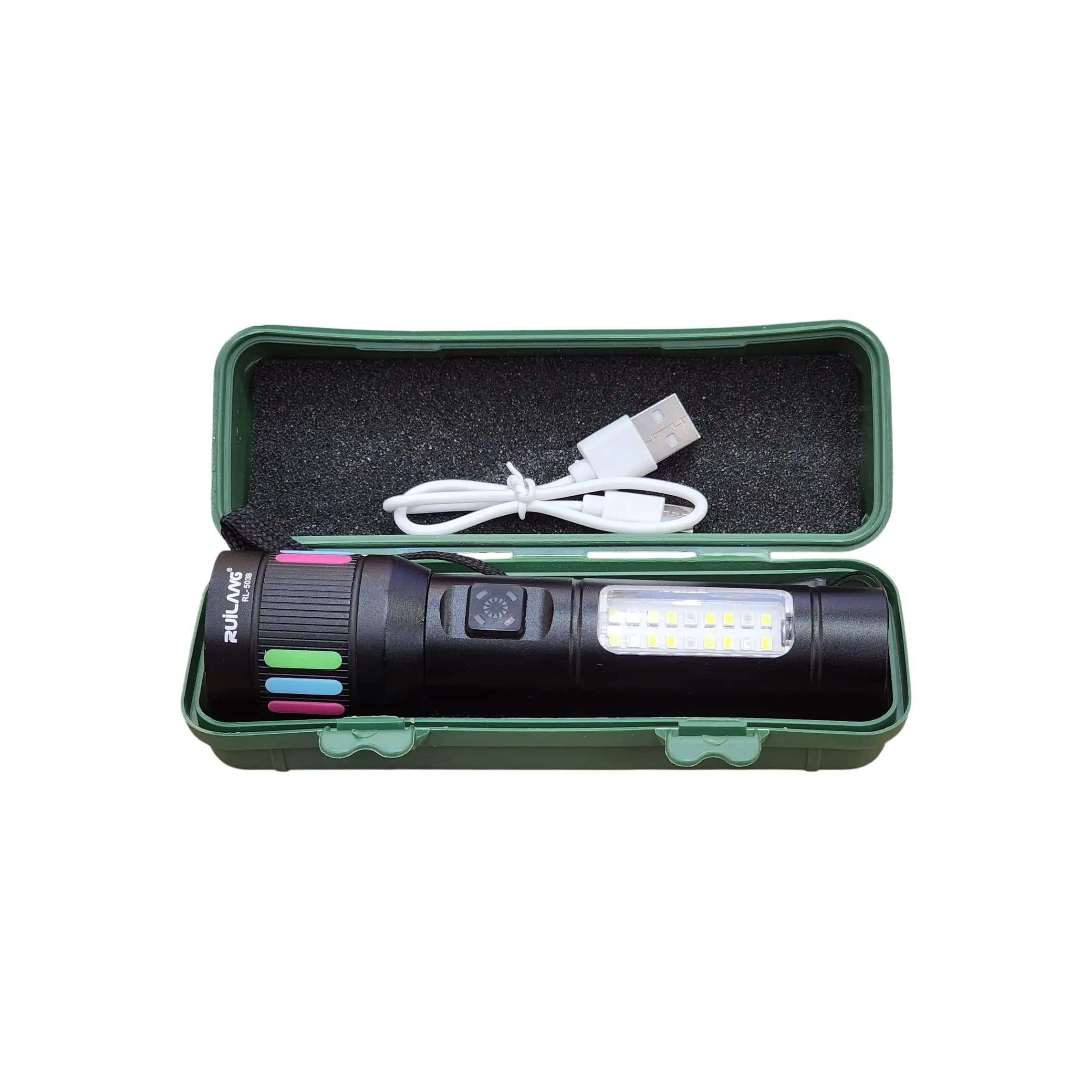 چراغ قوه شارژی پلیسی مدل Ruilang RL-503B — تصویر ۴