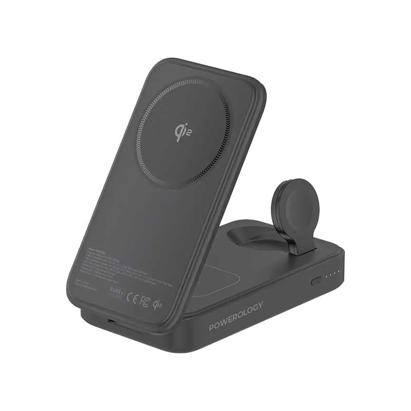 پاوربانک وایرلس 10000 میلی آمپر پاورولوژی KickVolt PWM11QI2BK