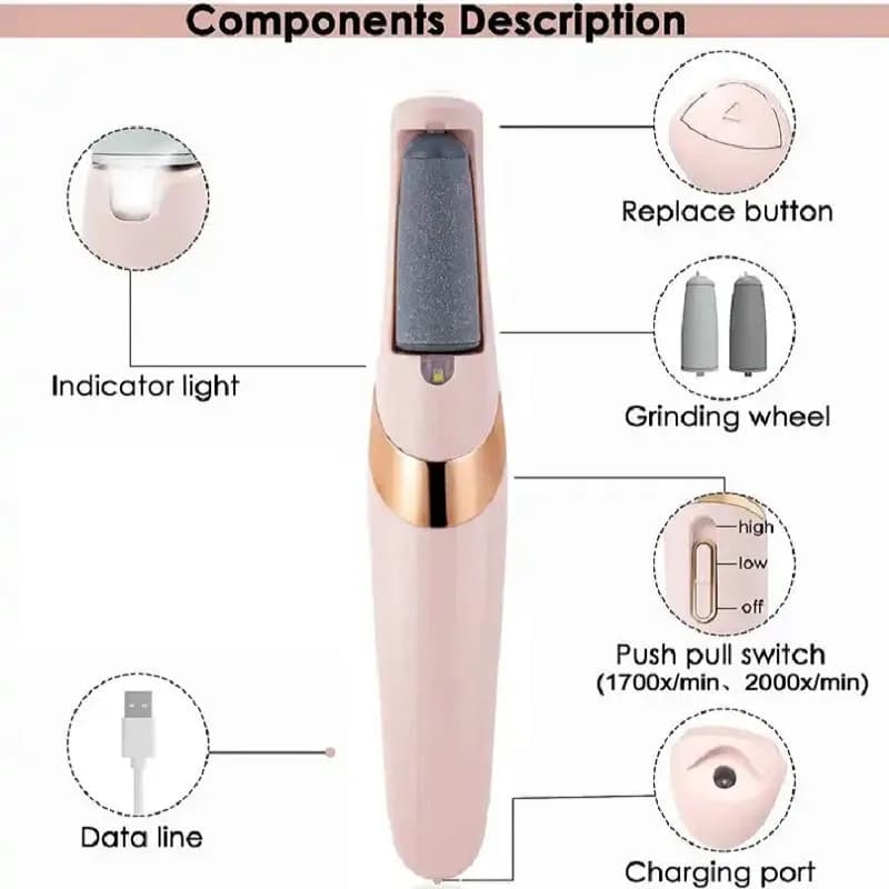سوهان و سنگ پا شارژی Flawless Pedi — تصویر ۸