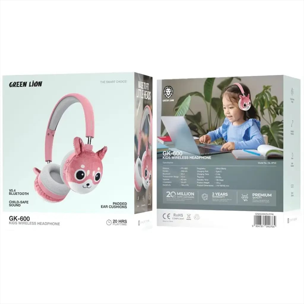 هدفون بلوتوثی بچه گانه گرین لاین GK-600 — تصویر ۴