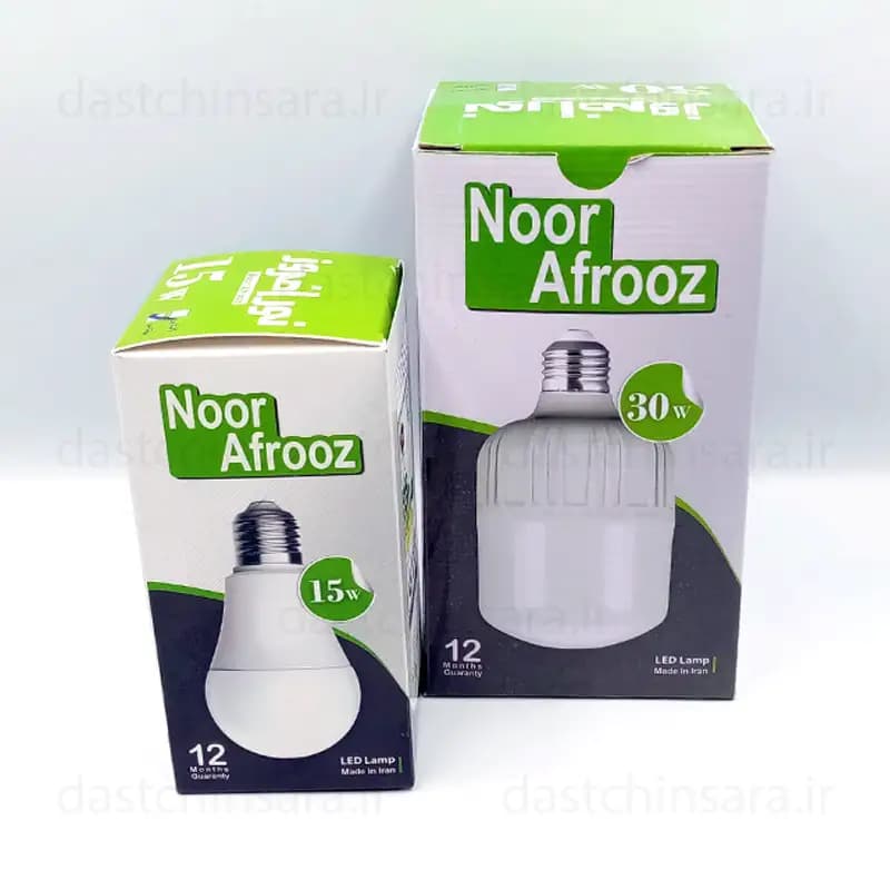 لامپ کم مصرف حبابی نور افروز