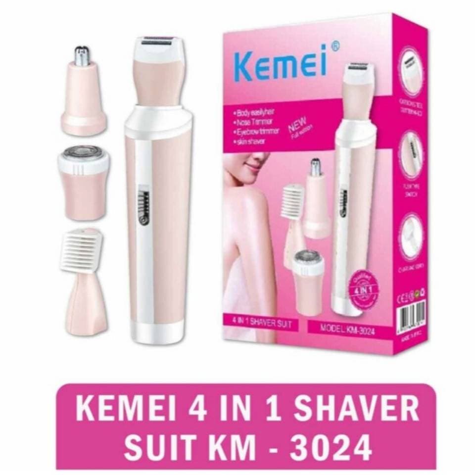 ماشین اصلاح صورت و بدن بانوان کیمی KEMEI KM-3024 — تصویر ۳