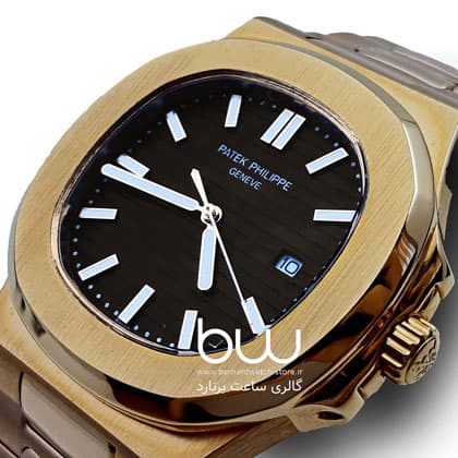 ساعت مچی مردانه پتک فیلیپ PATEK PHILIPPE نقره ای صفحه مشکی مدل M8058 — تصویر ۱۰