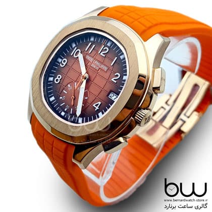 ساعت مچی مردانه پتک فیلیپ PATEK PHILIPPE نقره ای صفحه مشکی مدل M8058 — تصویر ۶
