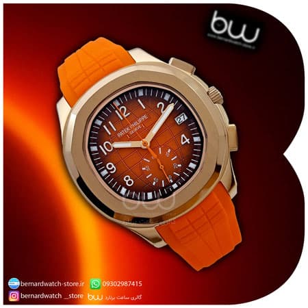 ساعت مچی مردانه پتک فیلیپ PATEK PHILIPPE نقره ای صفحه مشکی مدل M8058 — تصویر ۵