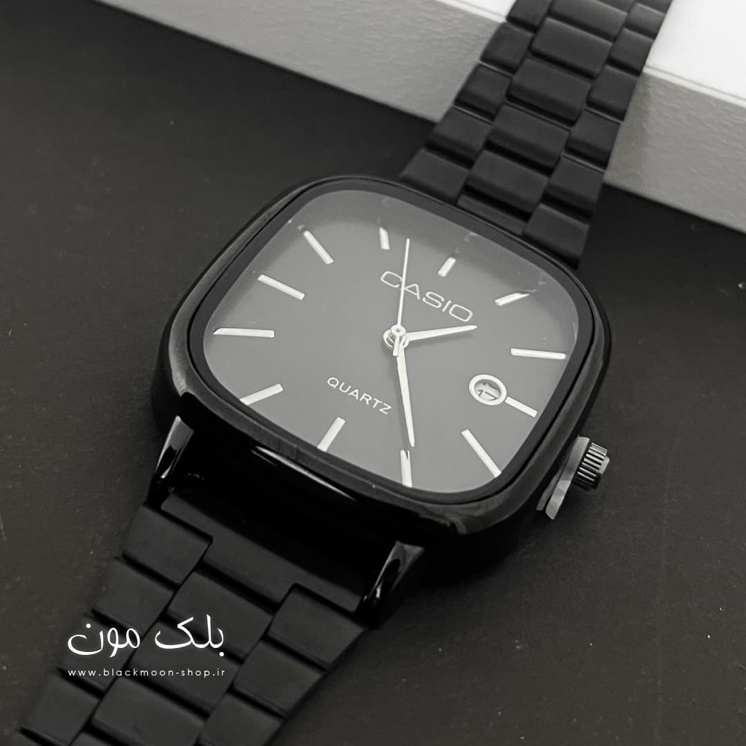 ساعت مچی کاسیو اولد مانی Casio 3298 فول مشکی — تصویر ۵