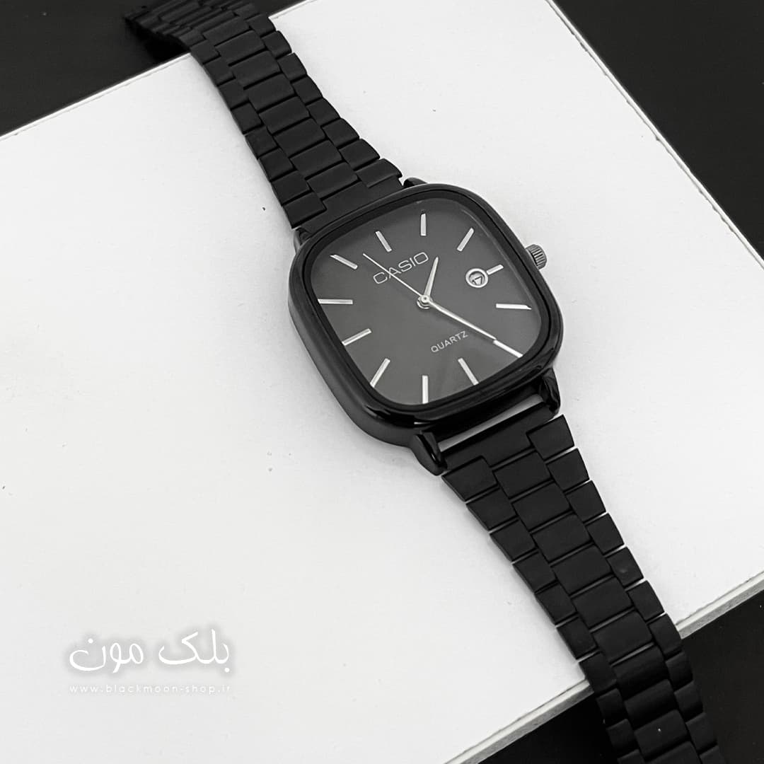 ساعت مچی کاسیو اولد مانی Casio 3298 فول مشکی — تصویر ۴