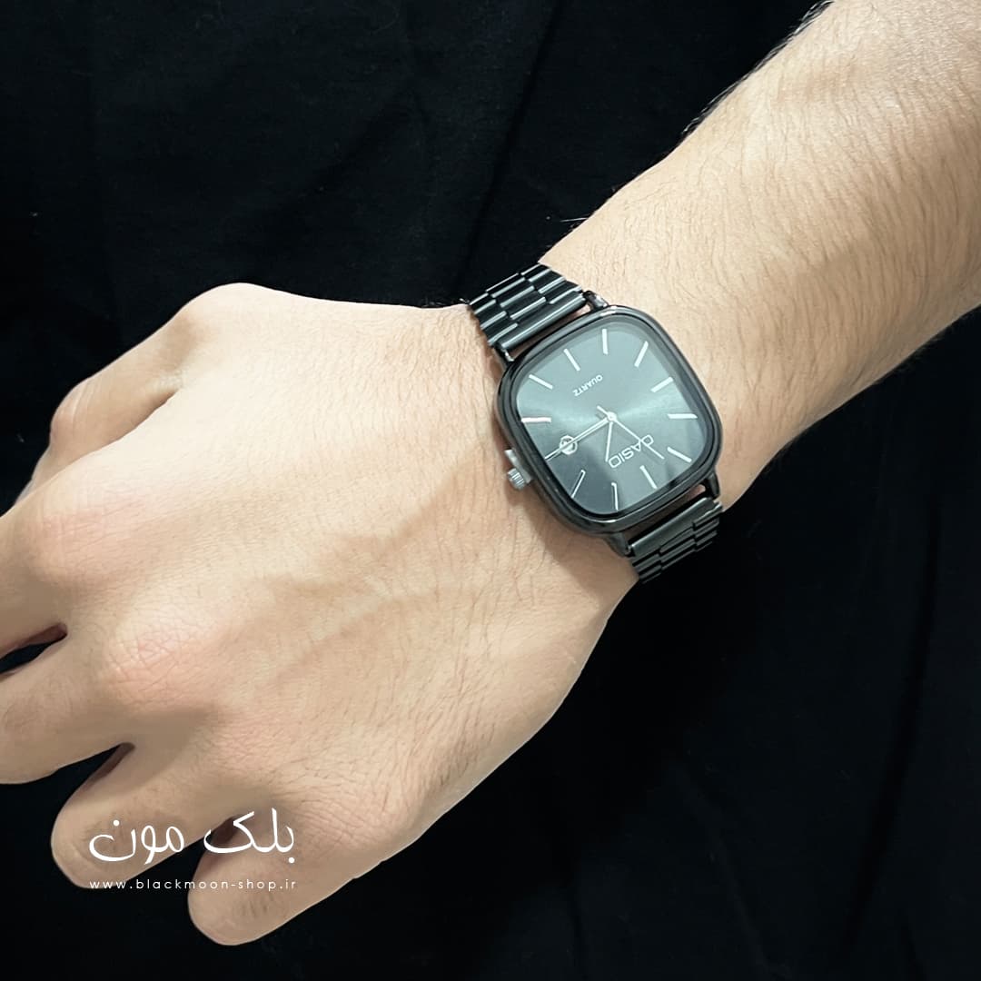 ساعت مچی کاسیو اولد مانی Casio 3298 فول مشکی — تصویر ۲