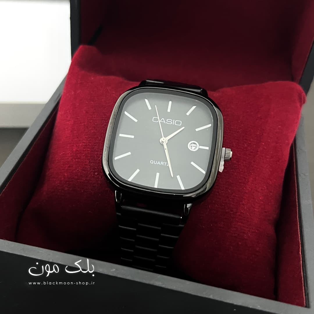 ساعت مچی کاسیو اولد مانی Casio 3298 فول مشکی — تصویر ۶