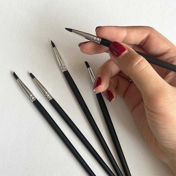 قلم سیلیکونی سایز کوچک ست 5 عددی — تصویر ۲
