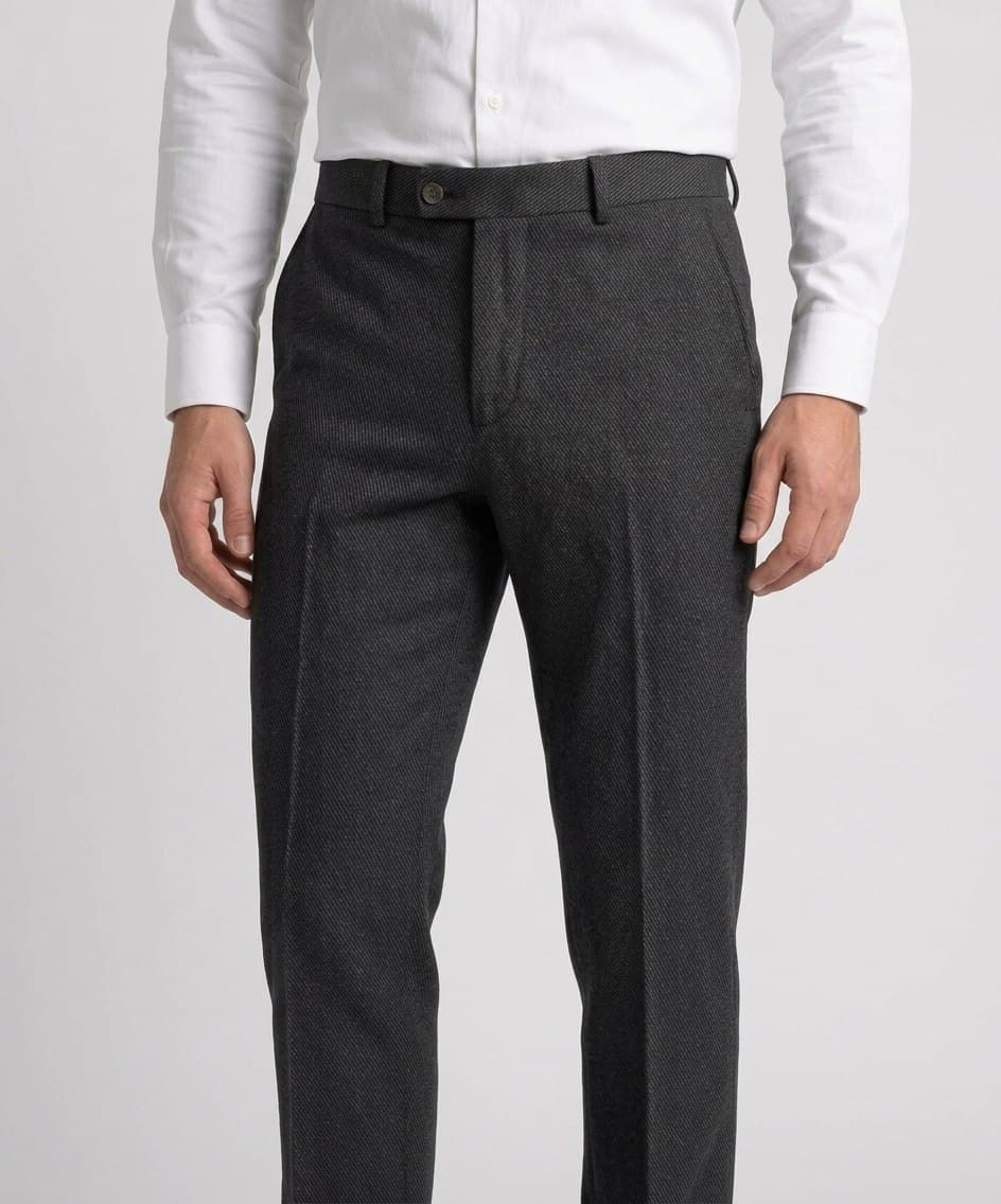 شلوار مردانه ZARA مدل اسلیم‌فیت - پارچه تریکو کج‌راه
