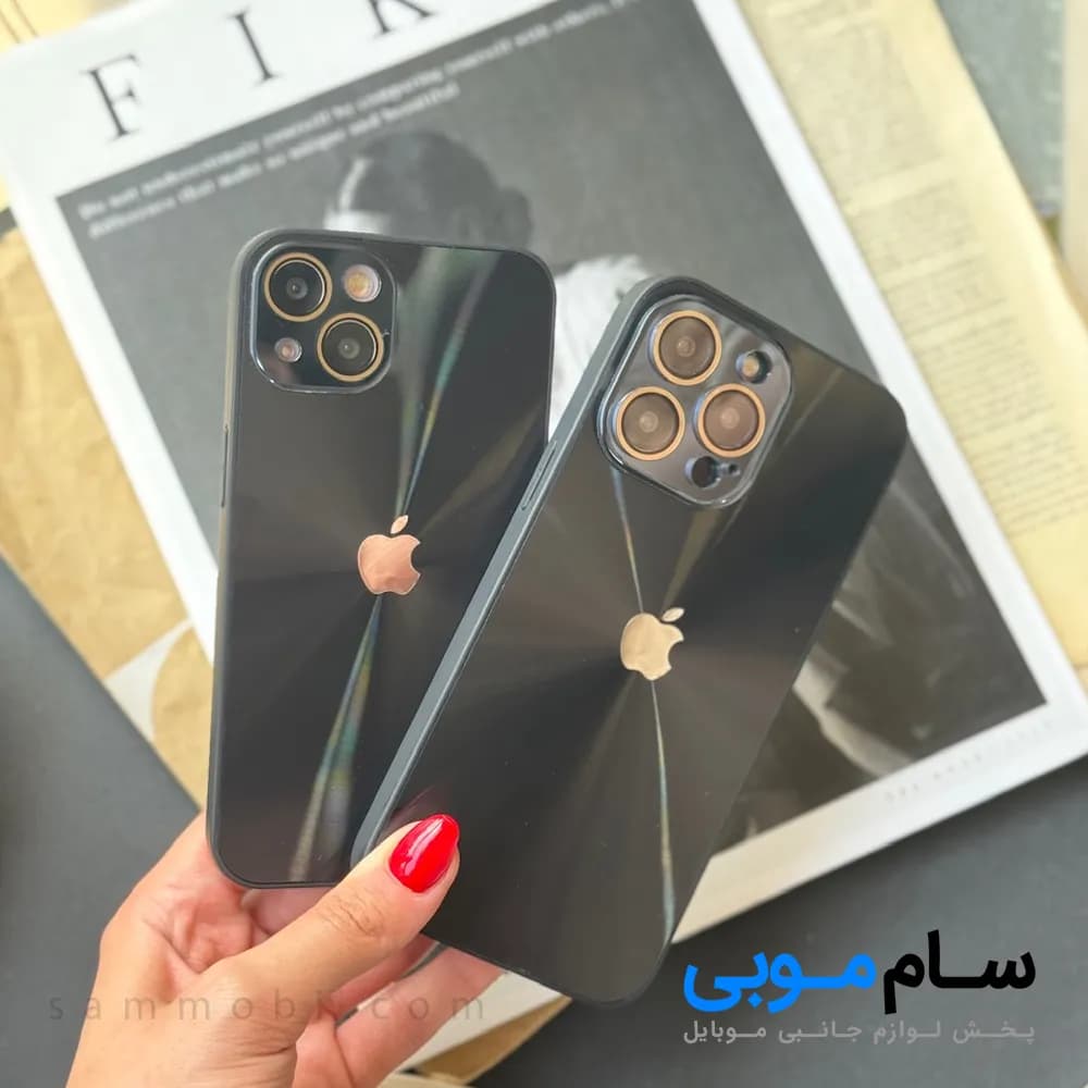 قاب مشکی لیزری آیفون(کدC1686)؛ (قیمت به روز 1405 ) — تصویر ۵
