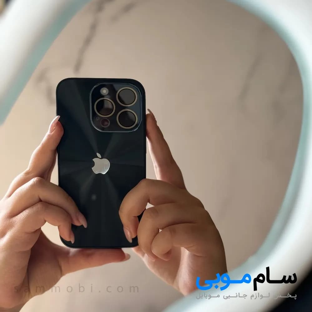 قاب مشکی لیزری آیفون(کدC1686)؛ (قیمت به روز 1405 ) — تصویر ۴