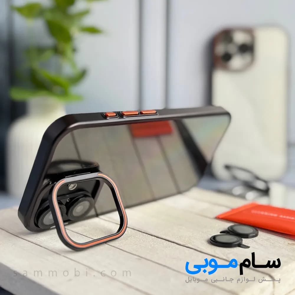 قاب orange lens استند شو با محافظ لنز آیفون(کدC1994)؛ (قیمت به روز 1405 ) — تصویر ۴