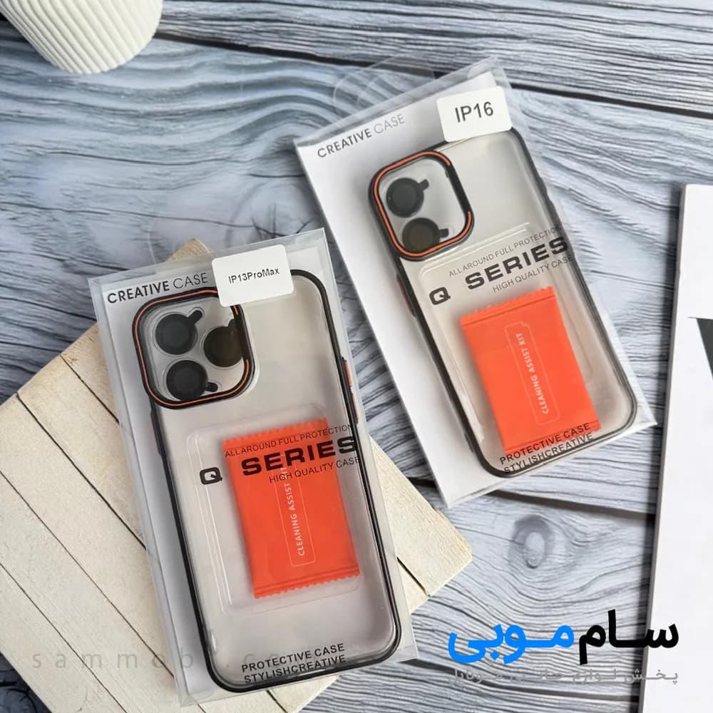 قاب orange lens استند شو با محافظ لنز آیفون(کدC1994)؛ (قیمت به روز 1405 )
