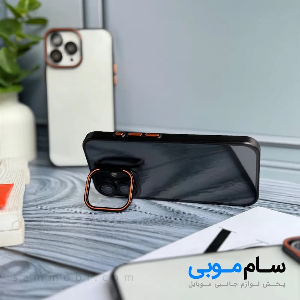 قاب orange lens استند شو با محافظ لنز آیفون(کدC1994)؛ (قیمت به روز 1405 ) — تصویر ۵