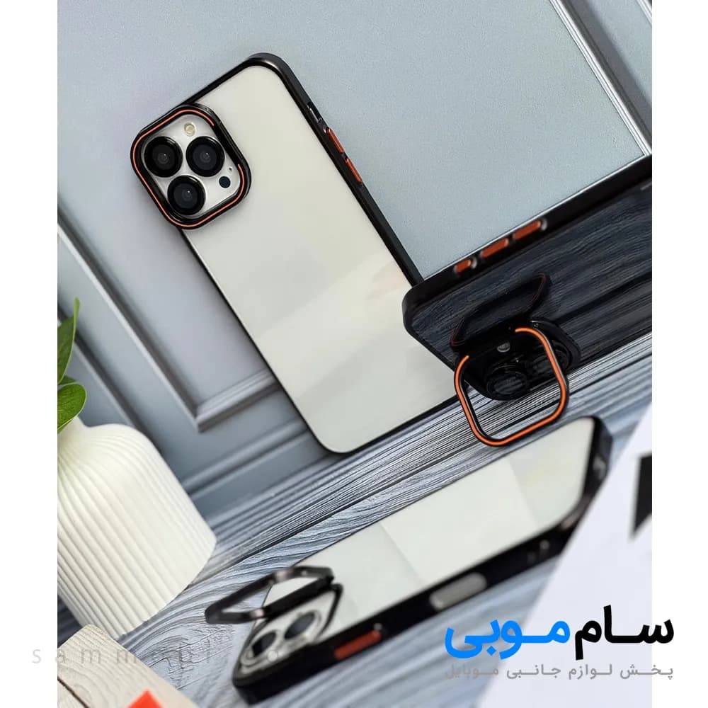 قاب orange lens استند شو با محافظ لنز آیفون(کدC1994)؛ (قیمت به روز 1405 ) — تصویر ۳