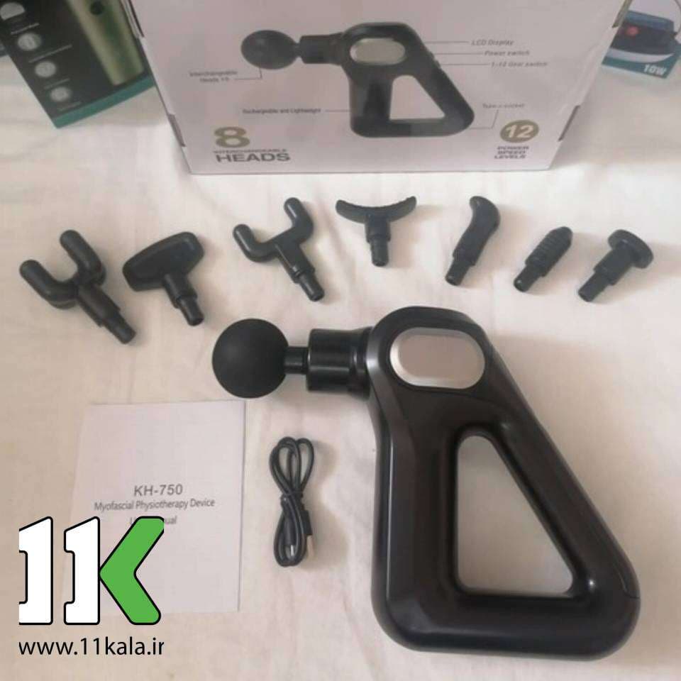 ماساژور تفنگی kh-750 دارای 12 سرعت و 8 سری — تصویر ۴