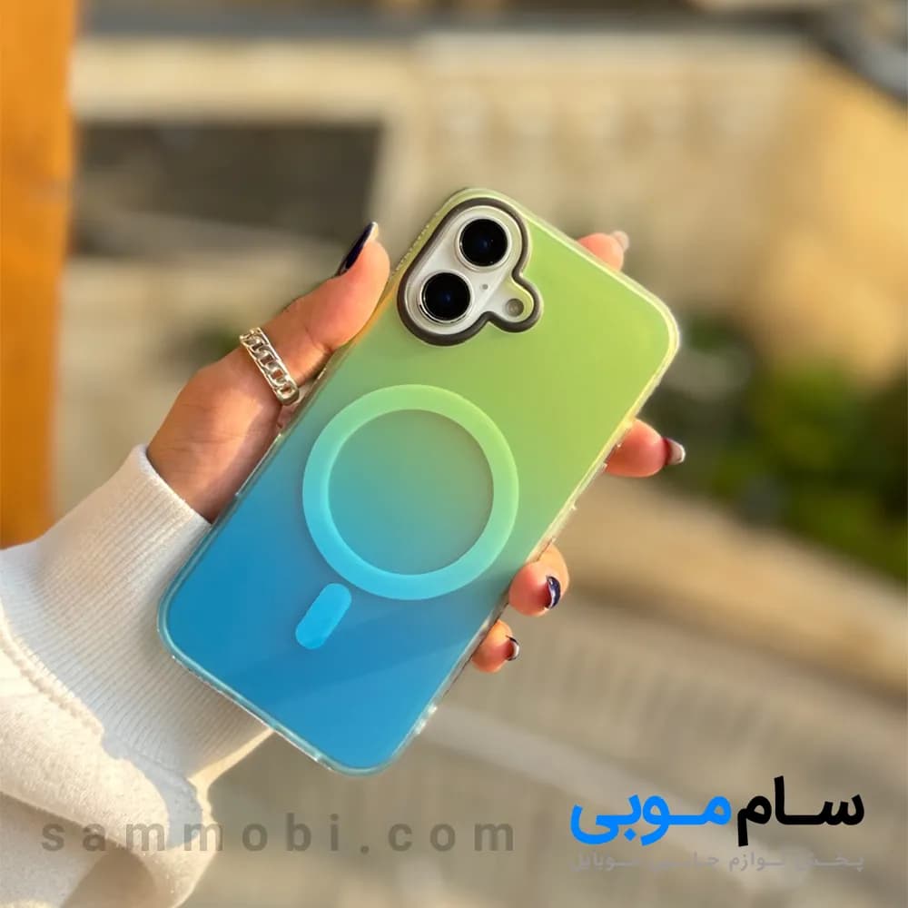 قاب Pink Glow &amp; Aqua Breeze مگ سیف دار آیفون(کدC1909)؛ (قیمت به روز 1405 ) — تصویر ۳