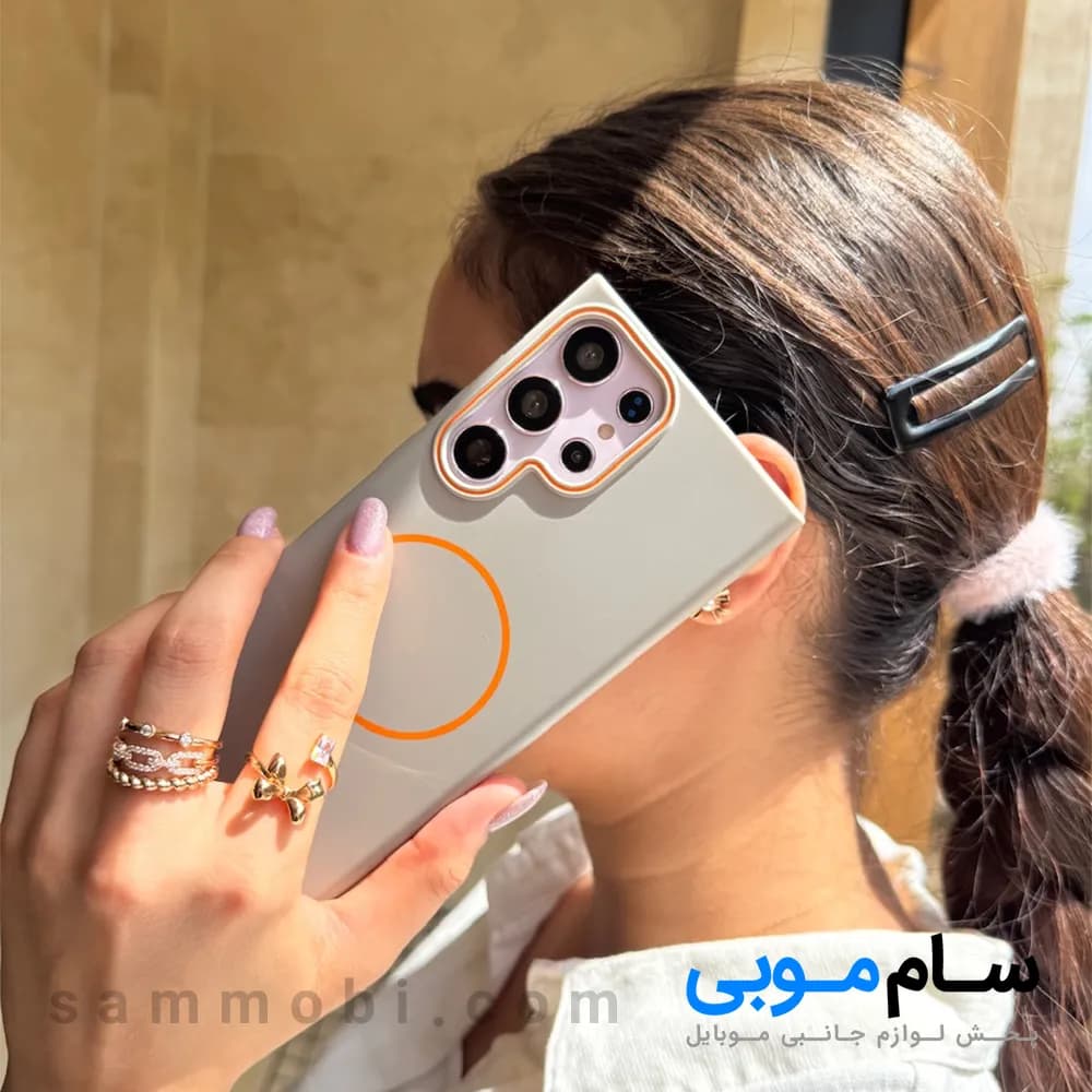 قاب لاین نارنجی مگ سیف آیفون (کدC1984)؛ (قیمت به روز 1405 ) — تصویر ۴