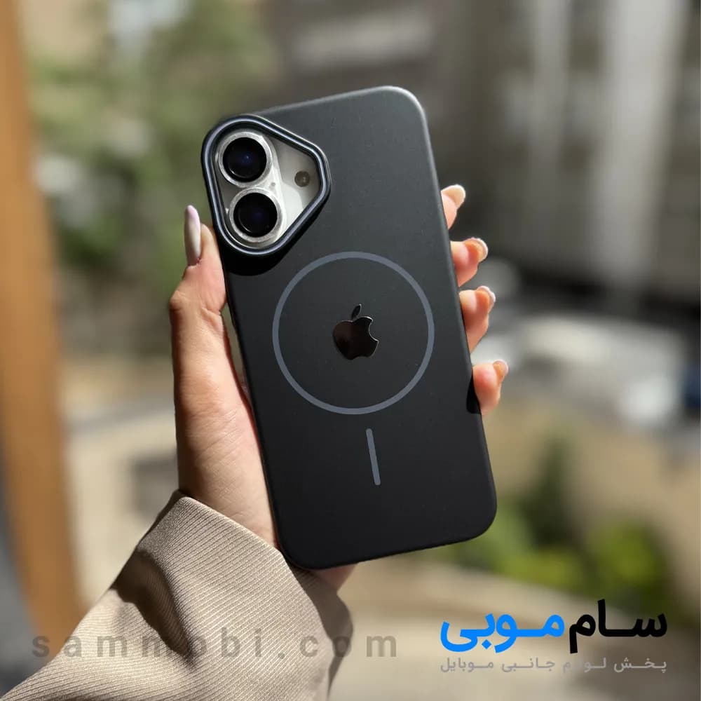 قاب لاین طوسی با لوگو آیفون (کدC2010)؛ (قیمت به روز 1405 )