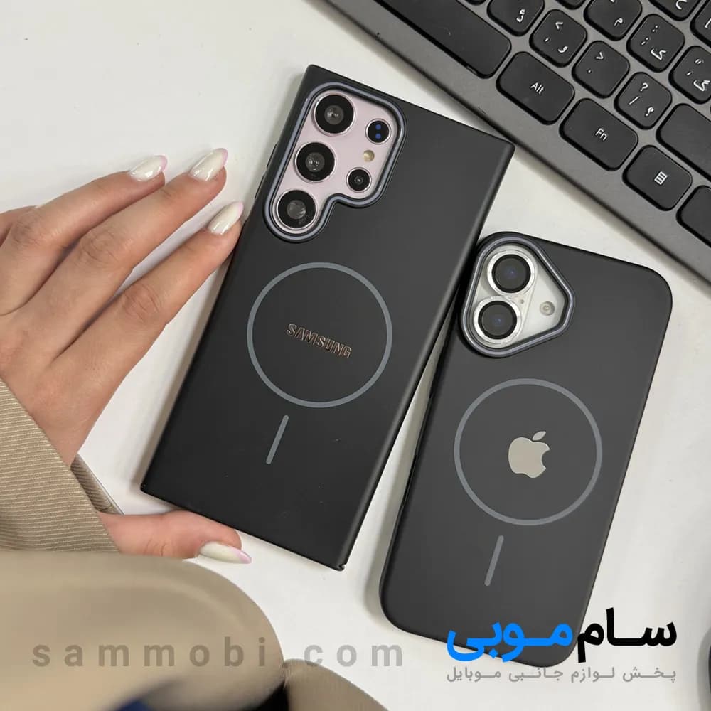 قاب لاین طوسی با لوگو آیفون (کدC2010)؛ (قیمت به روز 1405 ) — تصویر ۴