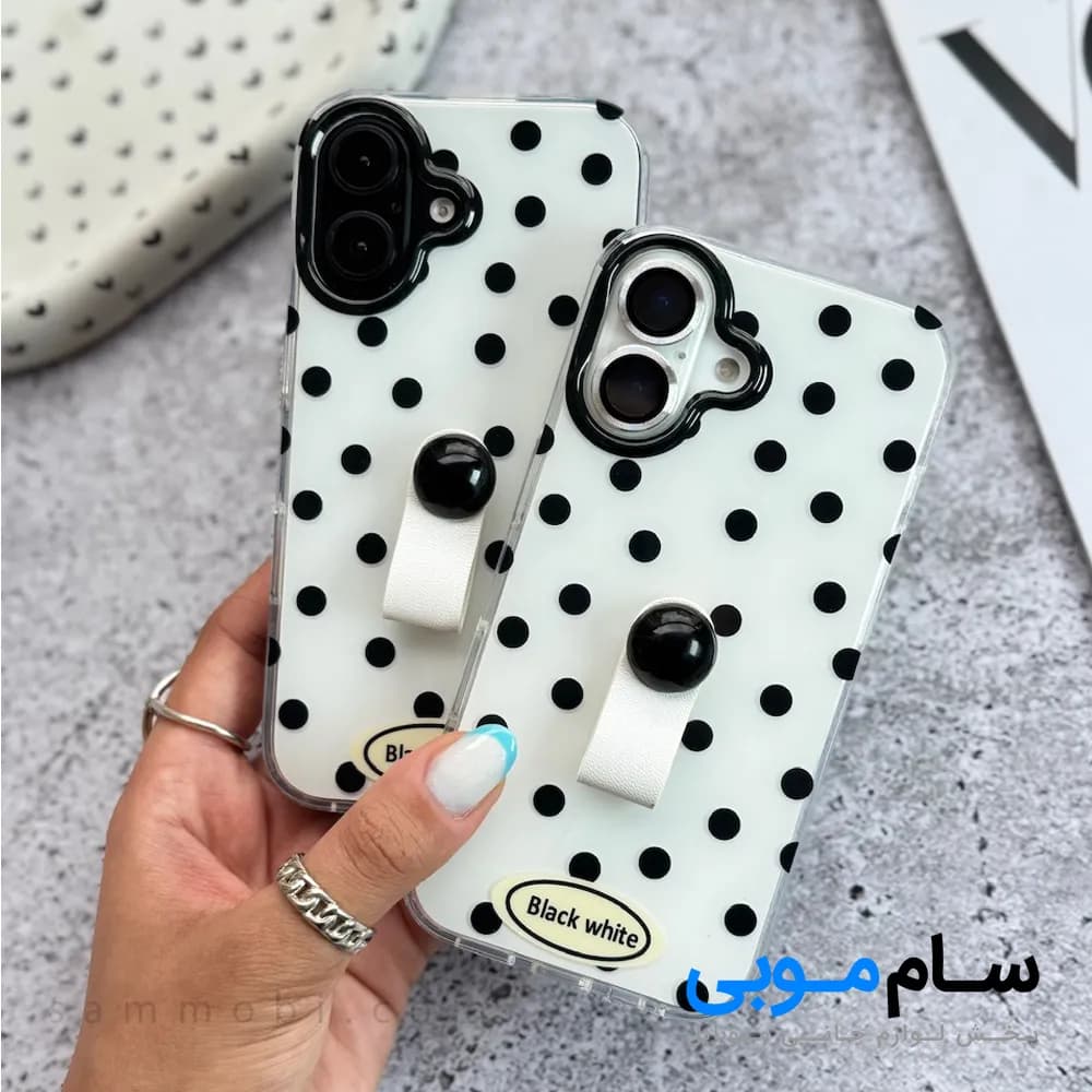 قاب Black &amp; White DOT آیفون(کدC1971)؛ (قیمت به روز 1405 ) — تصویر ۳