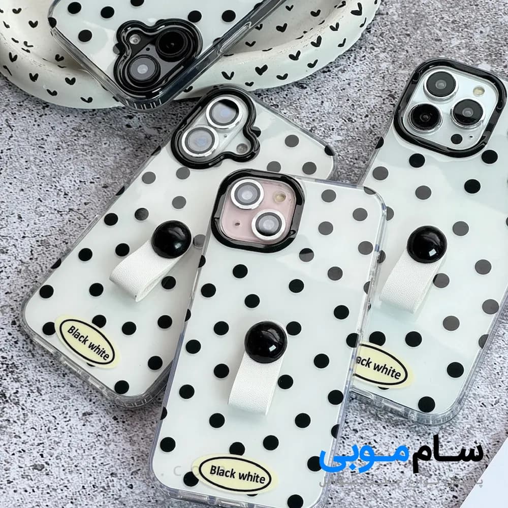 قاب Black &amp; White DOT آیفون(کدC1971)؛ (قیمت به روز 1405 ) — تصویر ۴