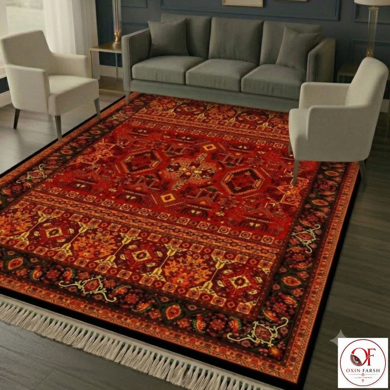 فرشینه قرمز لاکی اصیل کد 004 ( ضمانت دار )