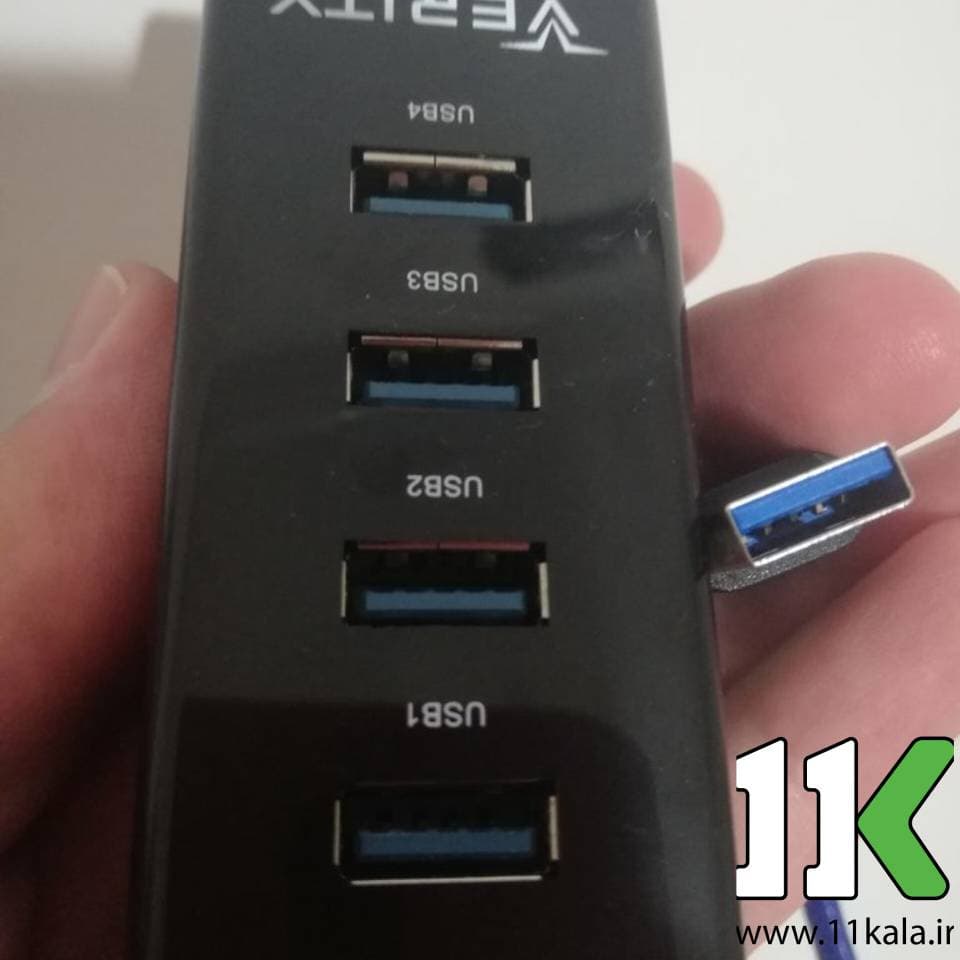 هاب 4 پورت وریتی USB3 مدل VERITY (گارانتی آسان سرویس) — تصویر ۵