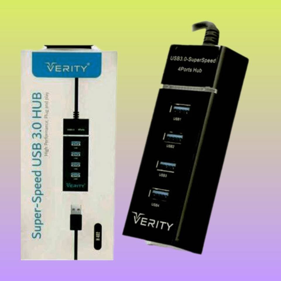 هاب 4 پورت وریتی USB3 مدل VERITY (گارانتی آسان سرویس) — تصویر ۴