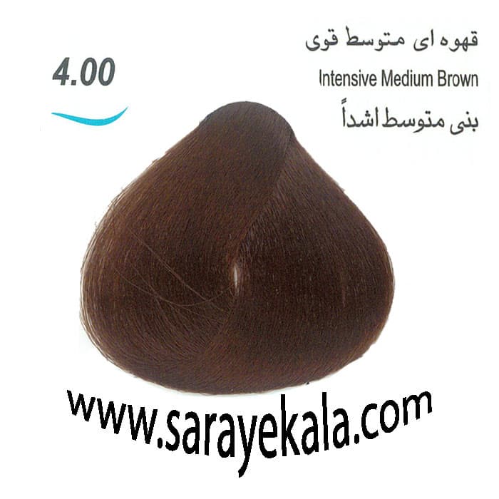 رنگ مو آرکیا 4.00 قهوه ای متوسط قوی در حجم 100 میل به