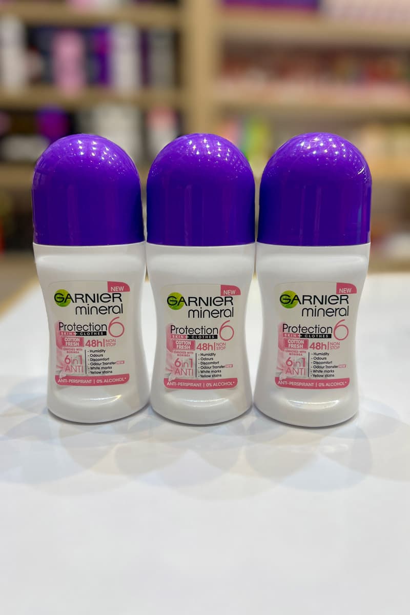 مام رولی ضدتعریق گارنیه مدل Cotton fresh