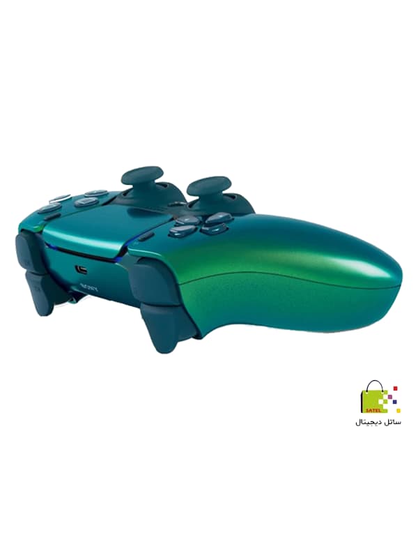 دسته PS5 دوال سنس | اصلی | آکبند | رنگ سبز متالیک Chroma Teal — تصویر ۴