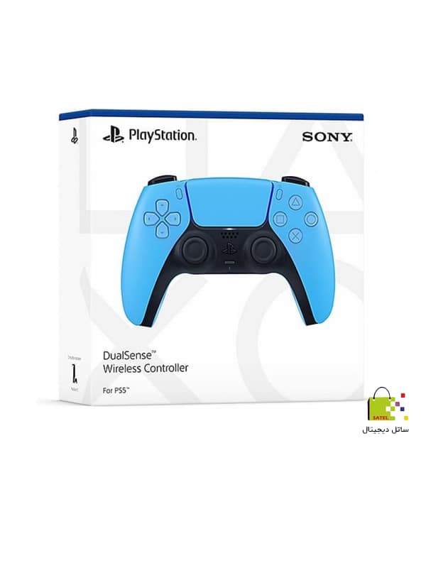دسته PS5 دوال سنس | اصلی | آکبند | رنگ آبی Starlight Blue — تصویر ۵