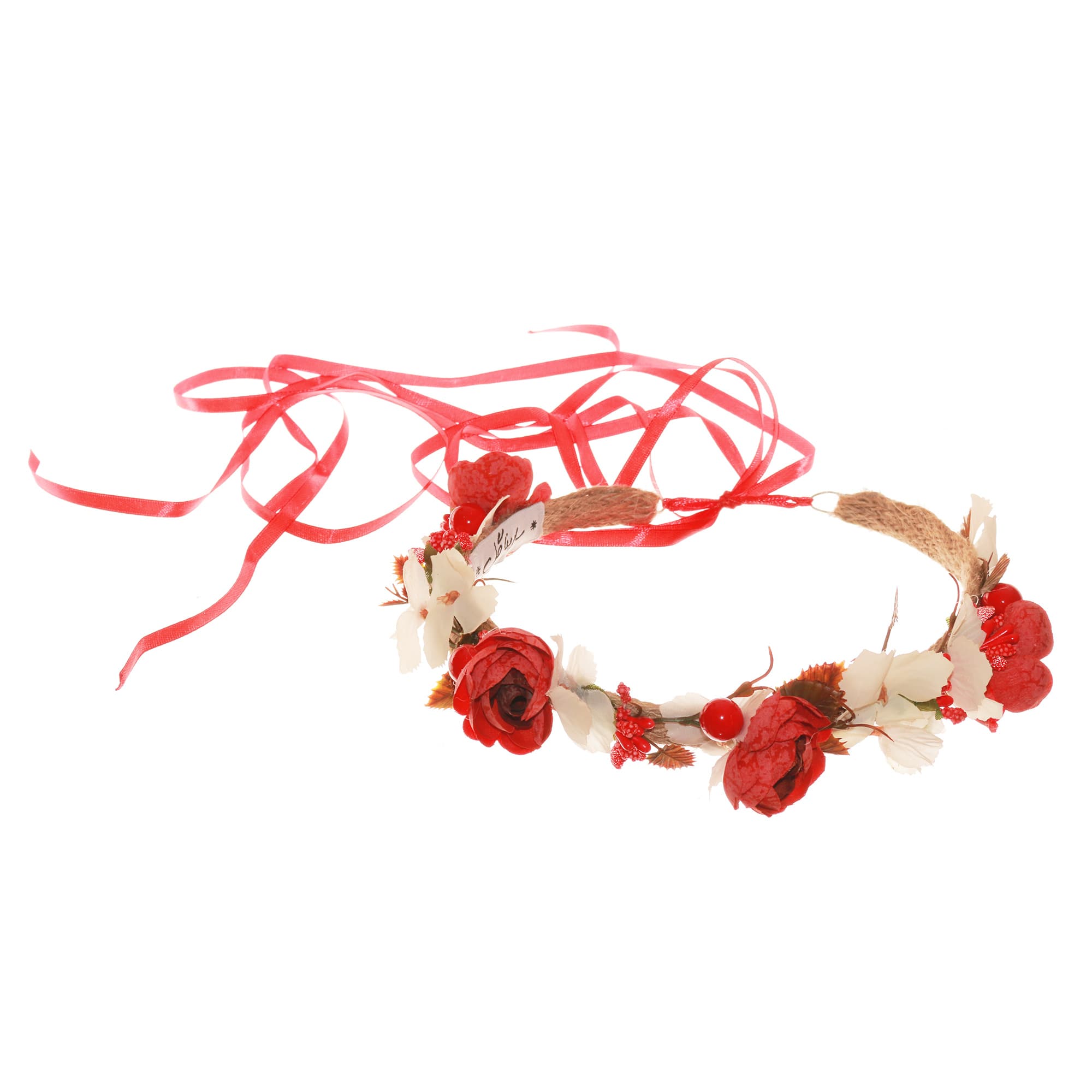 ست تاج مو و مچ بند زنانه سارینا گل مدل یلدا 03 | Yalda Flower Crown - ساریناگل — تصویر ۷