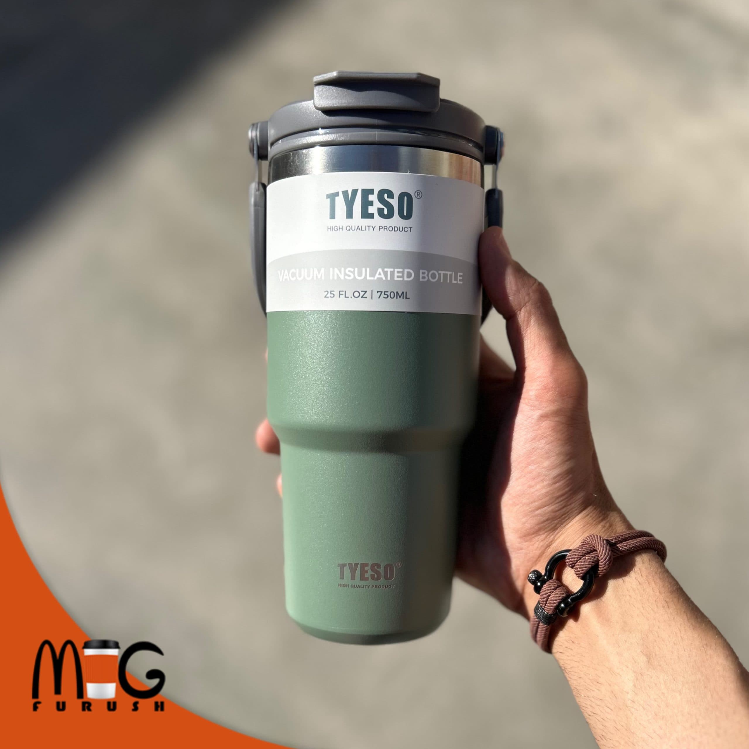 تراول ماگ دوحالته ۷۵۰میل tyeso تایسو — تصویر ۷