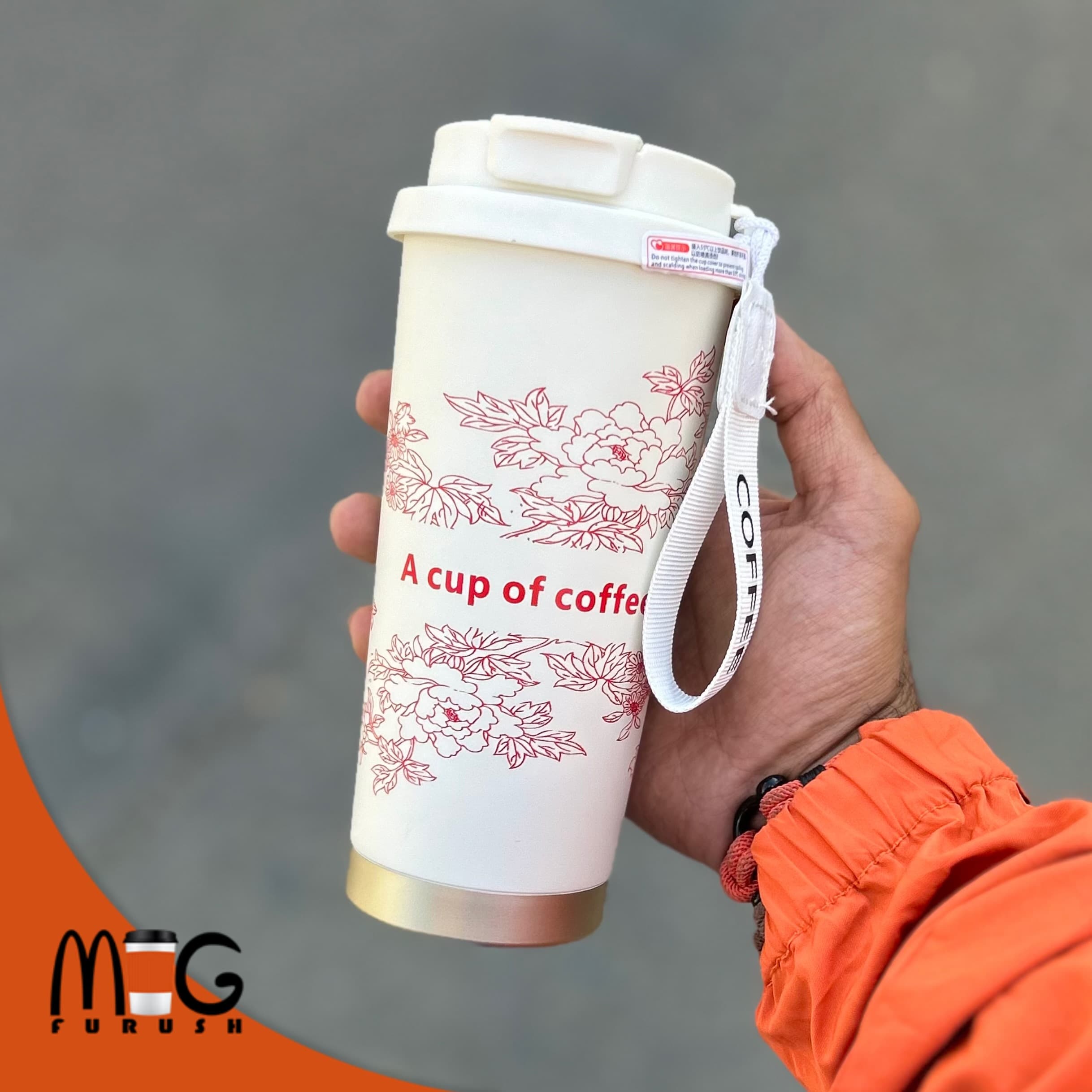 تراول ماگ دوحالته گلدار — تصویر ۲