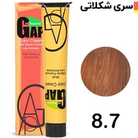 رنگ مو شماره 8.7 بلوند شکلاتی روشن 100ml گپ