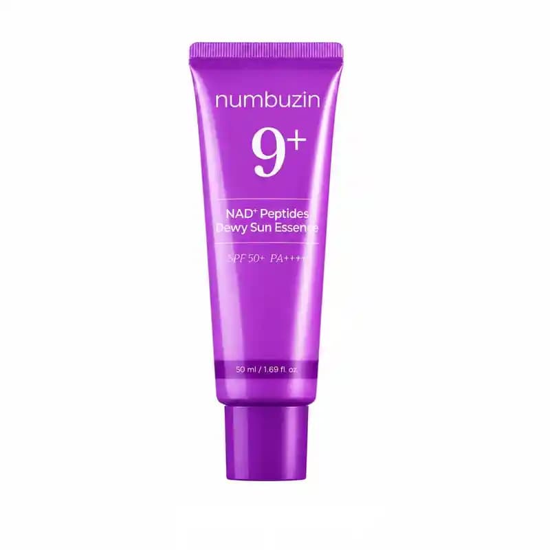 ضد آفتاب بی‌رنگ نامبوزین No.9 NAD+ Peptides Dewy Sun Essence SPF50+ PA++++ حجم 50 میلی‌لیتر