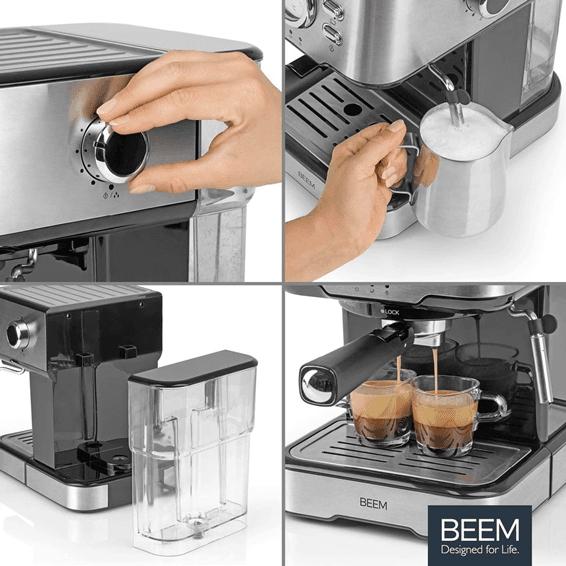 اسپرسوساز بیم BEEM ESPRESSO-SELECT ساخت آلمان | اسپرسو و کاپوچینوی حرفه‌ای در خانه — تصویر ۷